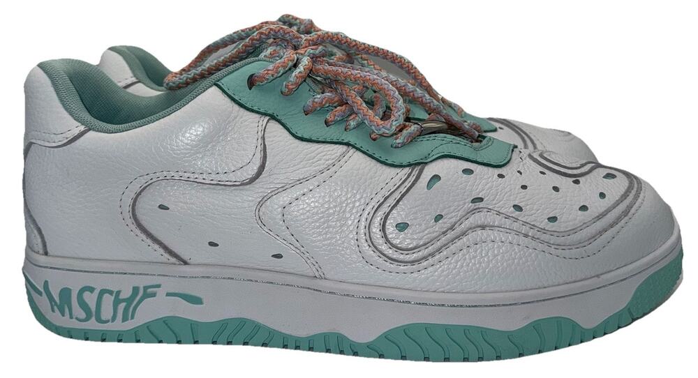 MSCHF Super Normal 2 Mint Green White Leather Sneakers Casual Shoes Mens Size 13